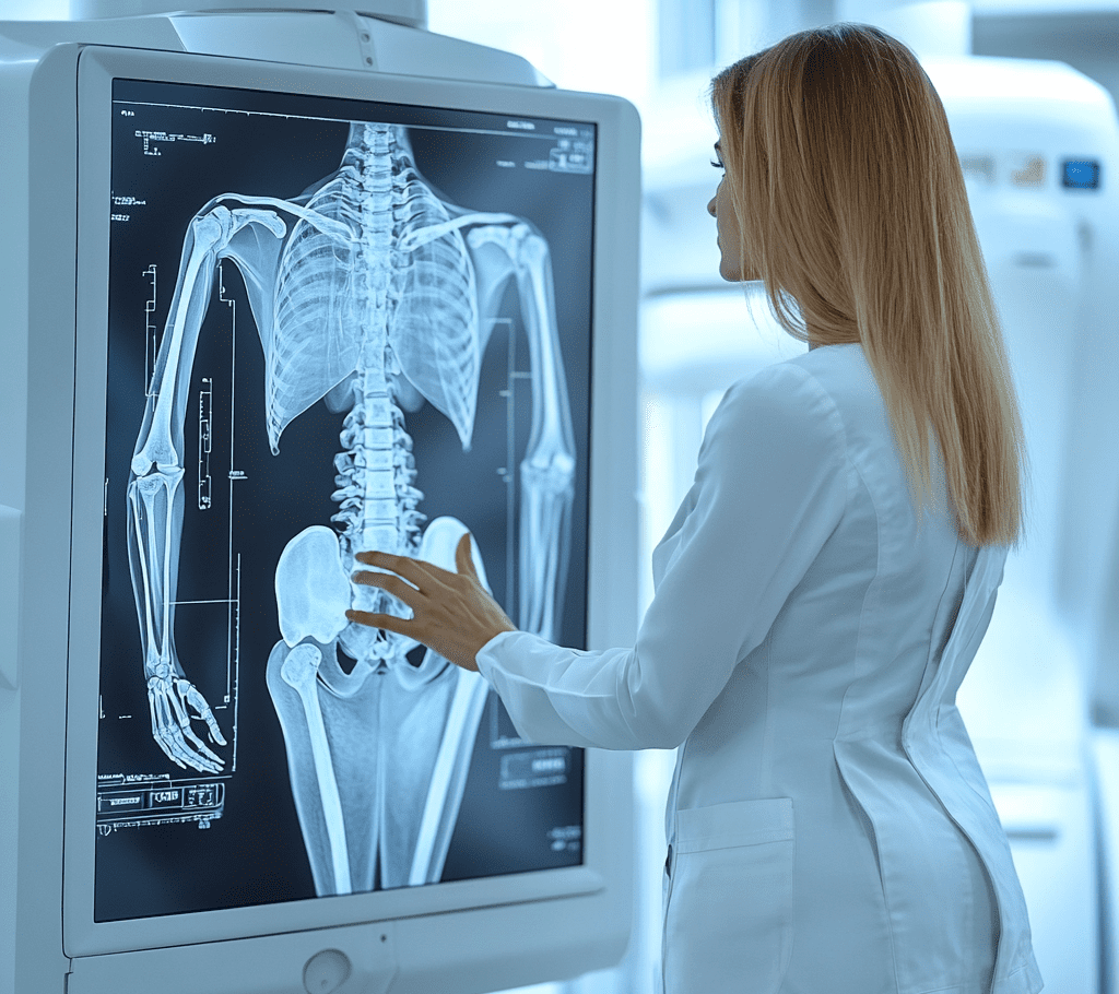 CT-Scan eines Oberschenkelhalsbruchs