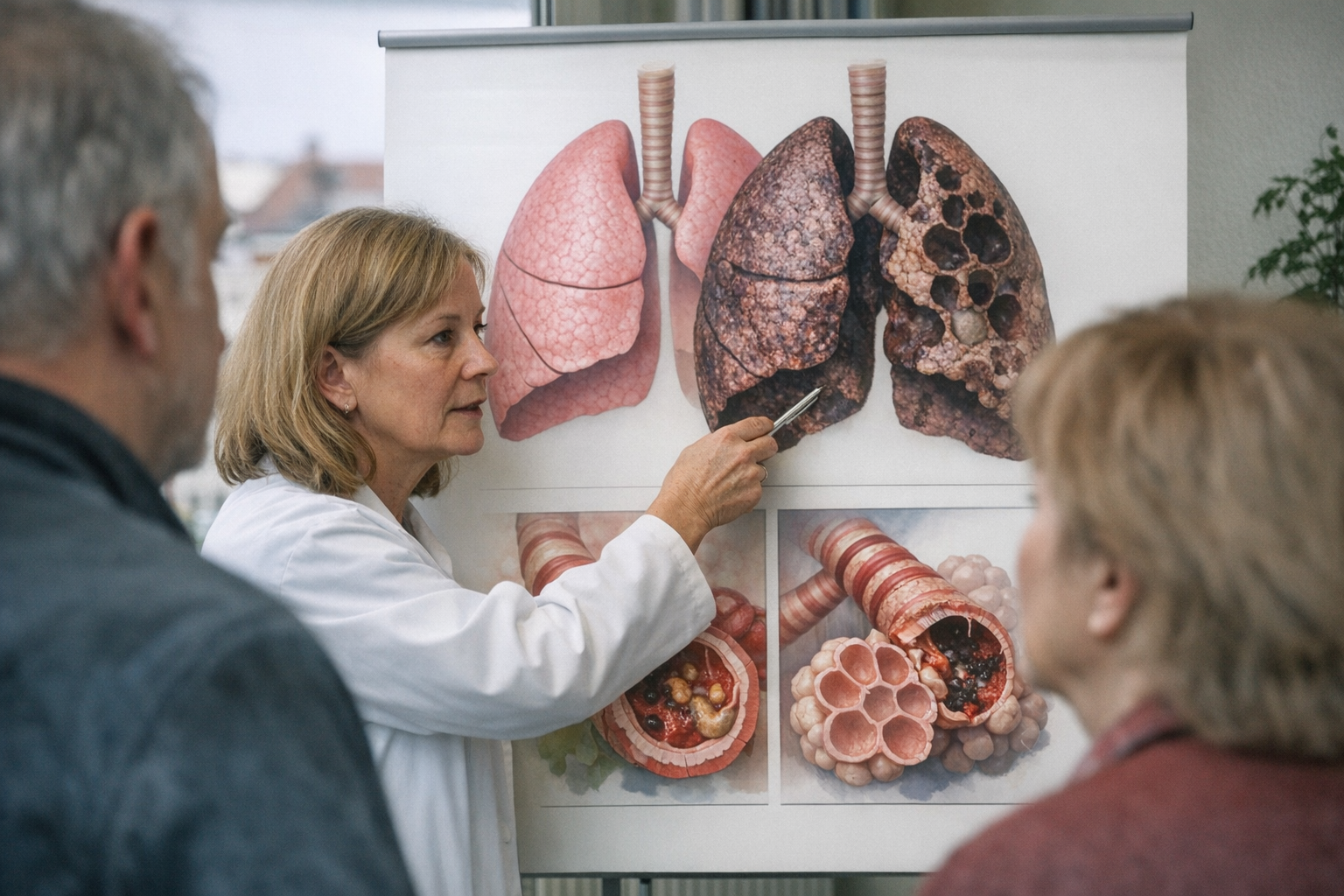 COPD Symptome und Auswirkungen auf die Atemwege COPD Symptome und Auswirkungen auf die Atemwege