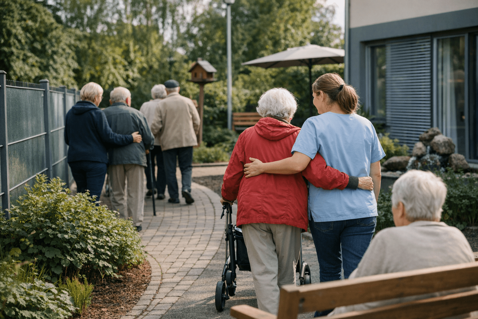 Pflegeheim Demenzkranke gesicherte Bereiche Pflegeheim für Demenzkranke mit gesicherten Bereichen und geschultem Personal