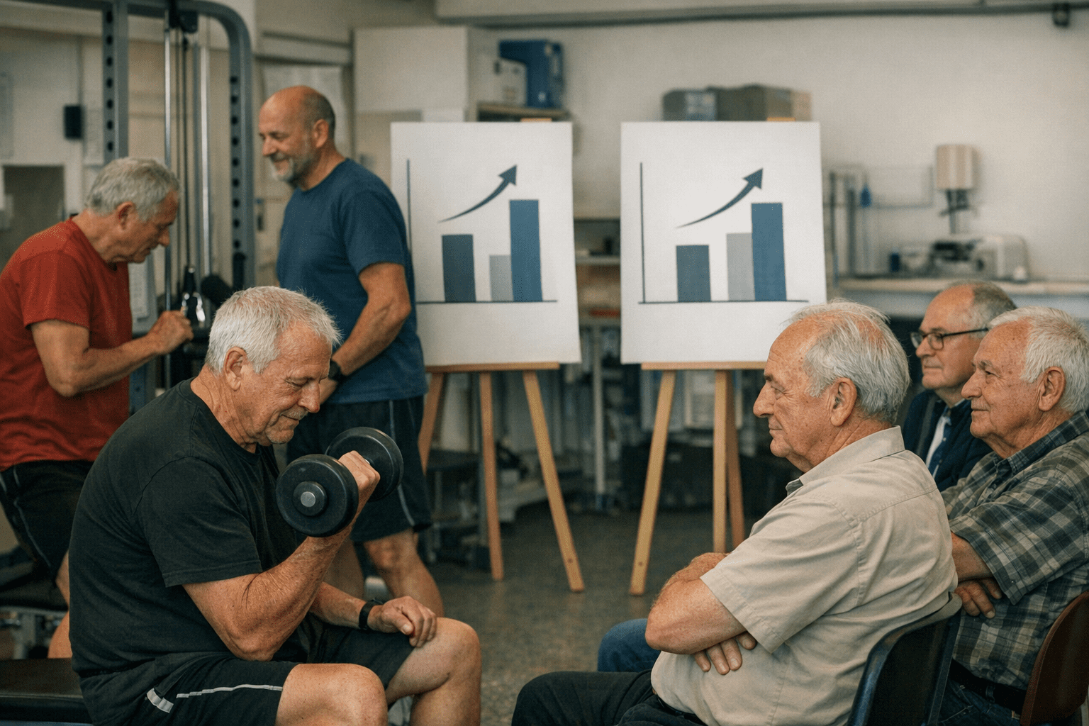 Studie zu Krafttraining im Alter mit Muskelzuwachs Studie zu Krafttraining im Alter mit Muskelzuwachs