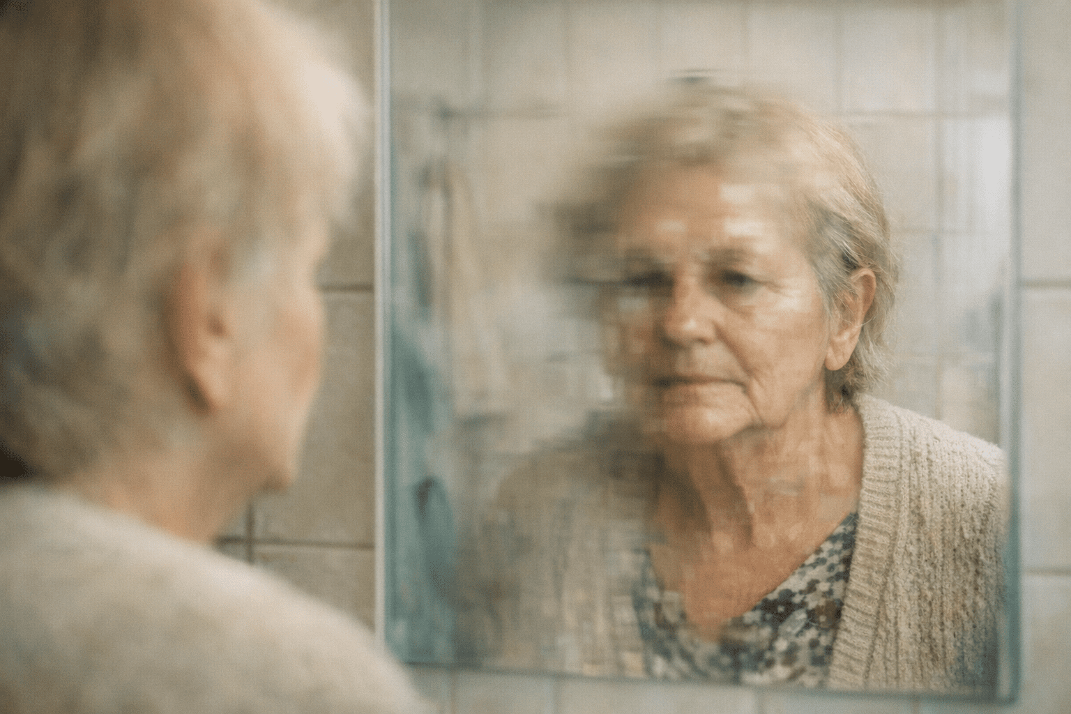 symbolische Darstellung von veränderter Wahrnehmung bei Demenz symbolische Darstellung von veränderter Wahrnehmung bei Demenz