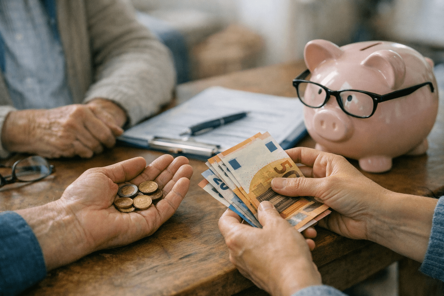 Symbolbild für finanzielle Unterstützung während der Pflegezeit Symbolbild für finanzielle Unterstützung während der Pflegezeit