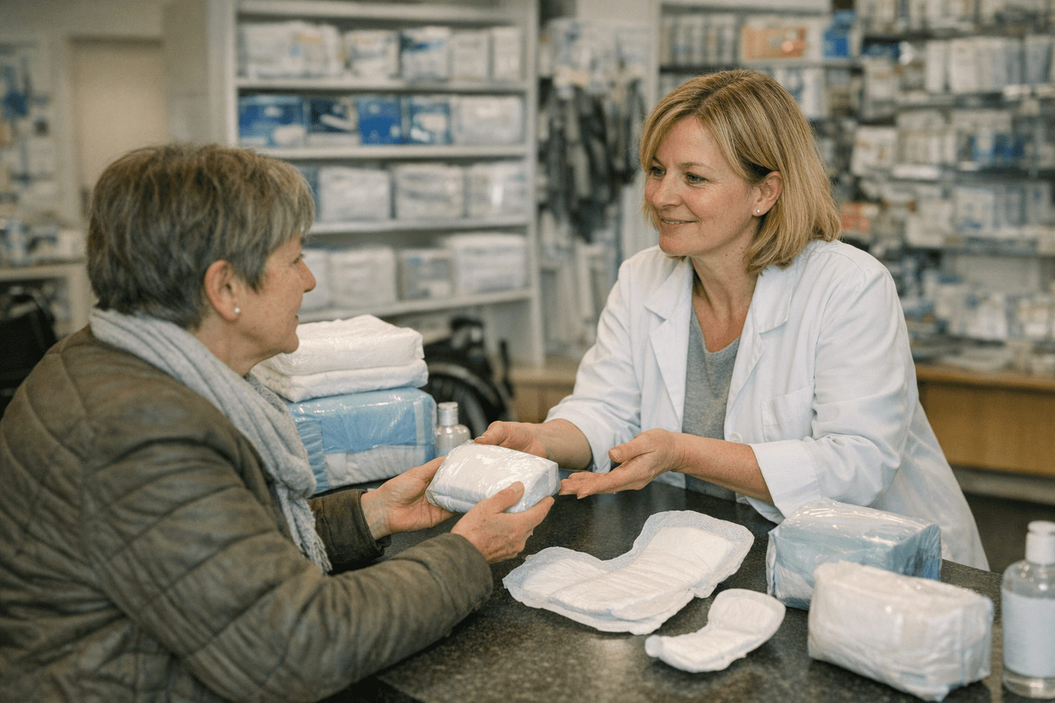 Vertragspartner der Krankenkasse beraten Patienten zu Inkontinenzmaterial Vertragspartner der Krankenkasse beraten Patienten zu Inkontinenzmaterial