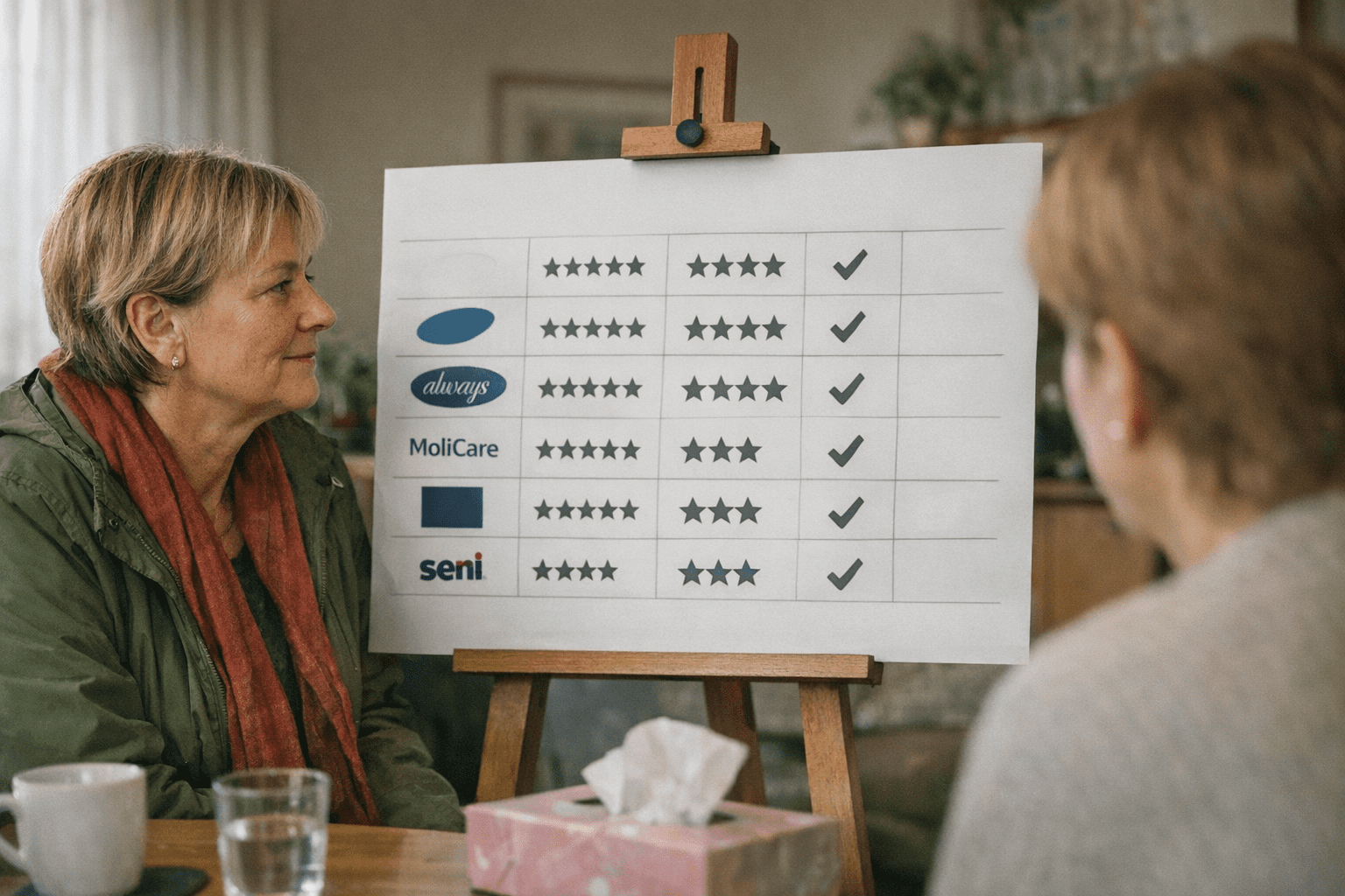 Vergleichstabelle der Top 5 Inkontinenzeinlagen für Damen Vergleichstabelle der Top 5 Inkontinenzeinlagen für Damen