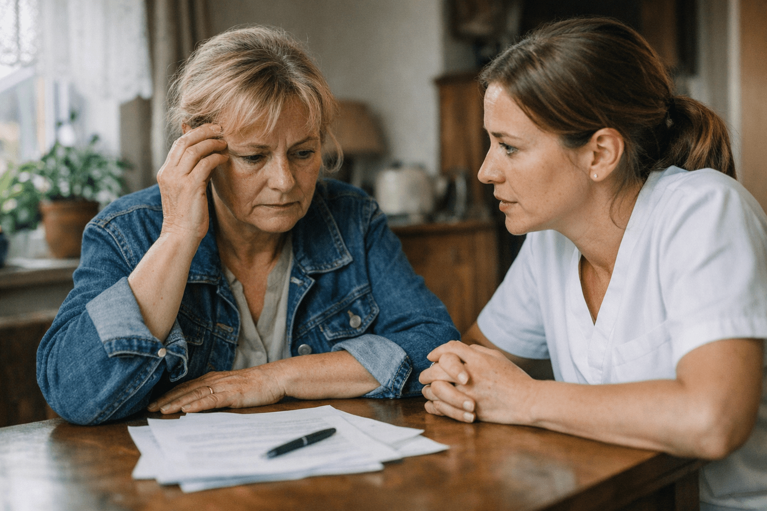 zwei Personen im ethischen Gespräch zwei Personen im ethischen Gespräch