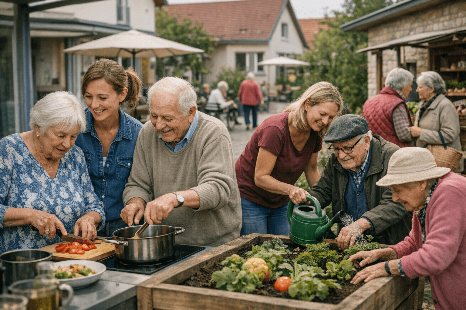 Vorteile Demenzdorf Bewohner Vorteile eines Demenzdorfs für Bewohner mit mehr Selbstbestimmung und sozialer Teilhabe