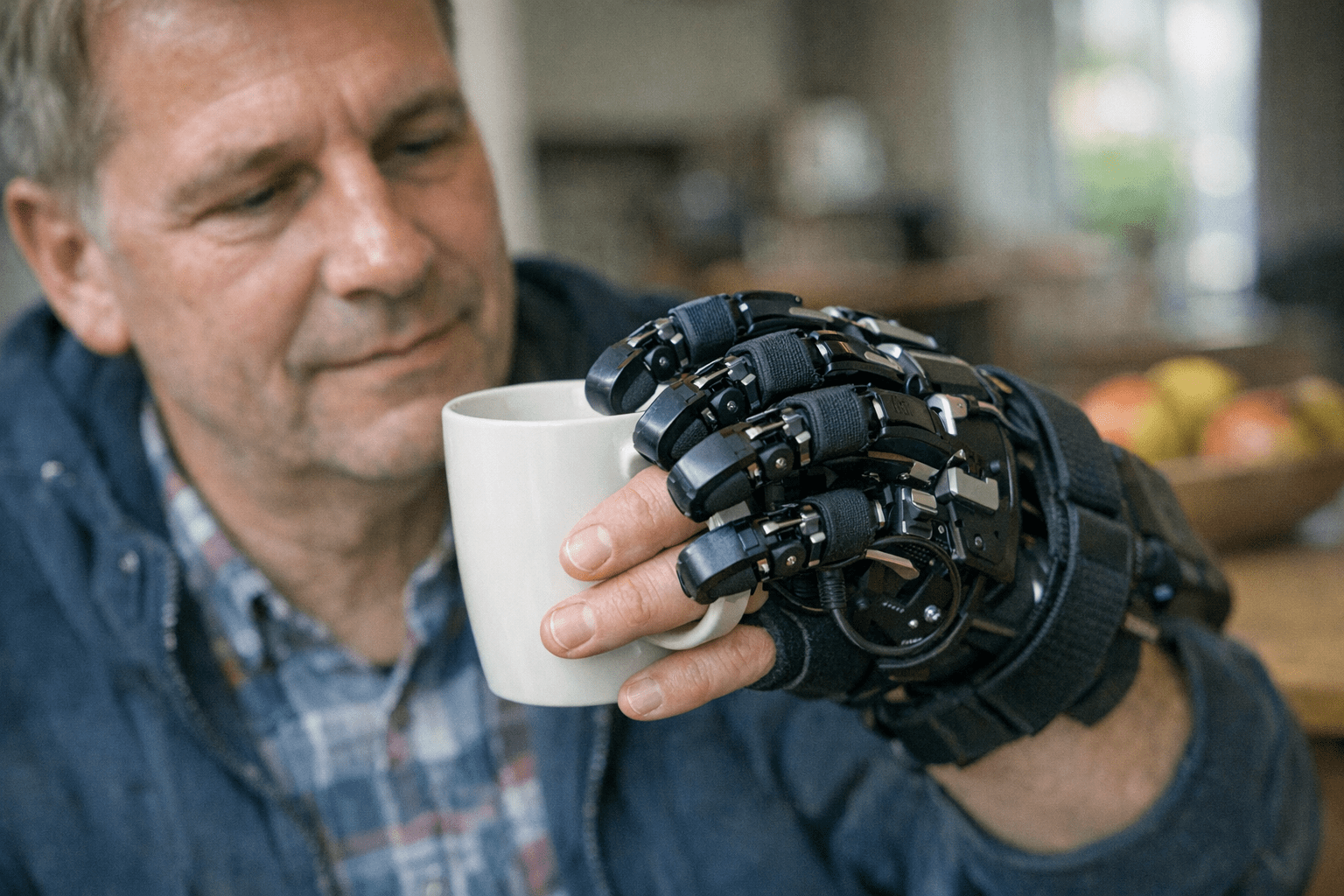 Bionische Handorthese im Einsatz Bionische Handorthese im Einsatz