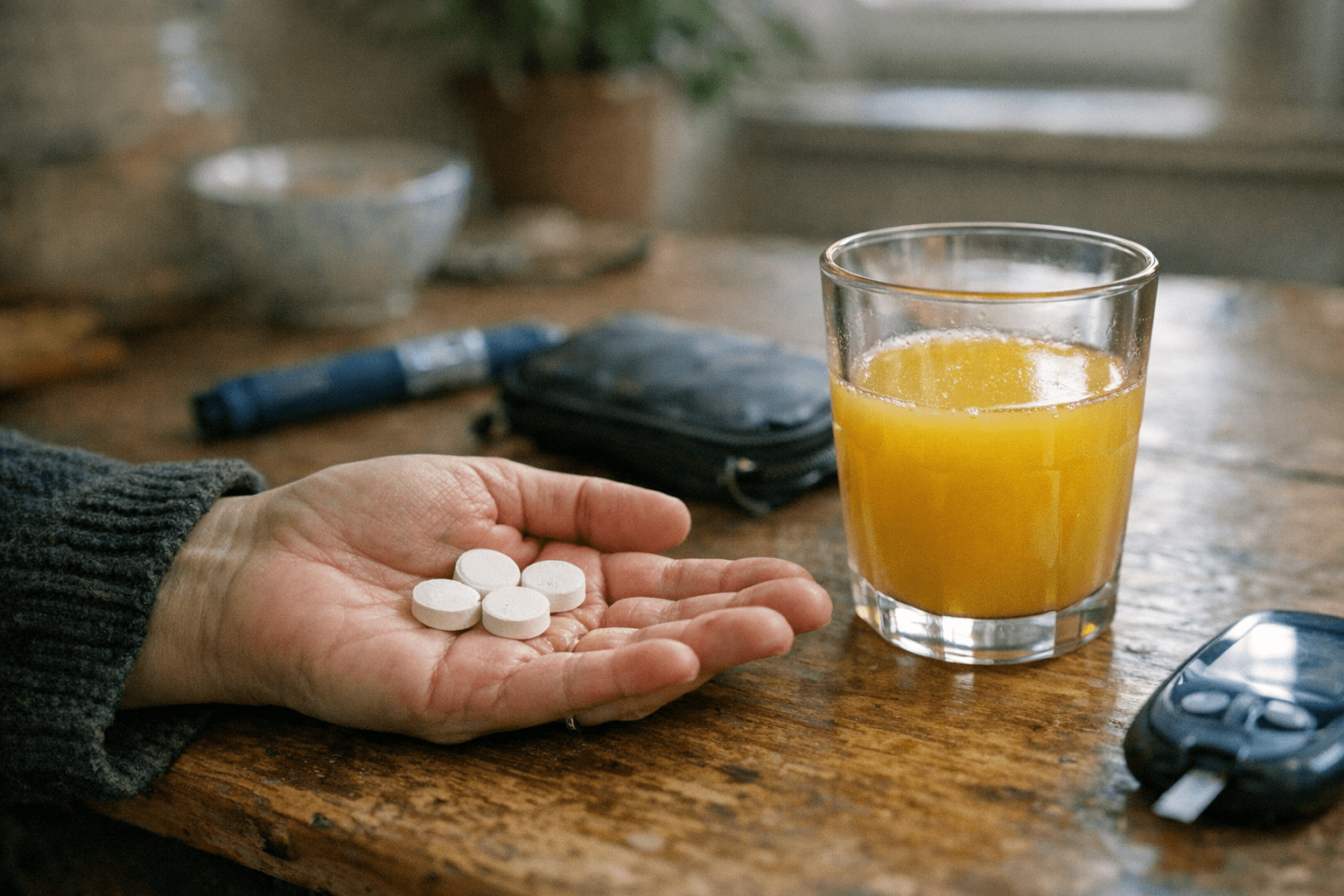 Notfallbehandlung bei Insulinüberdosis mit Traubenzucker Notfallbehandlung bei Insulinüberdosis mit Traubenzucker