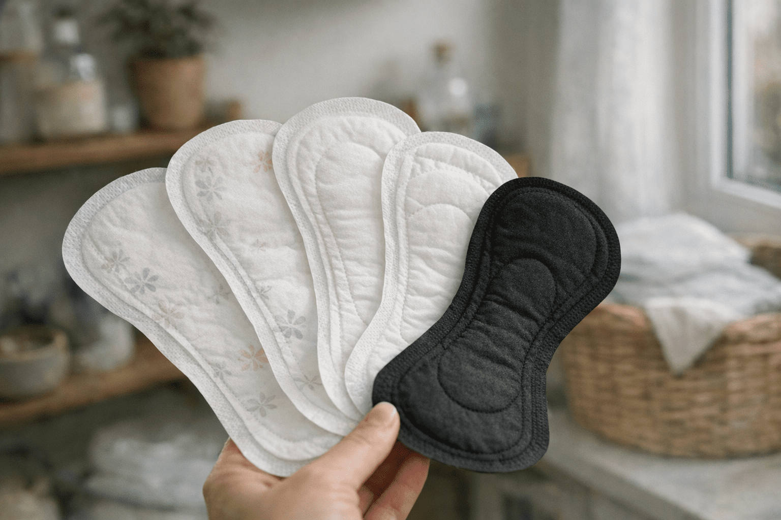 Inkontinenzeinlagen für Frauen mit anatomischer Form Inkontinenzeinlagen für Frauen mit anatomischer Form