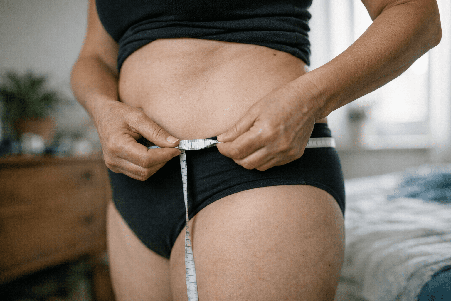 Measuring hip circumference for diaper size Measuring hip circumference for diaper size