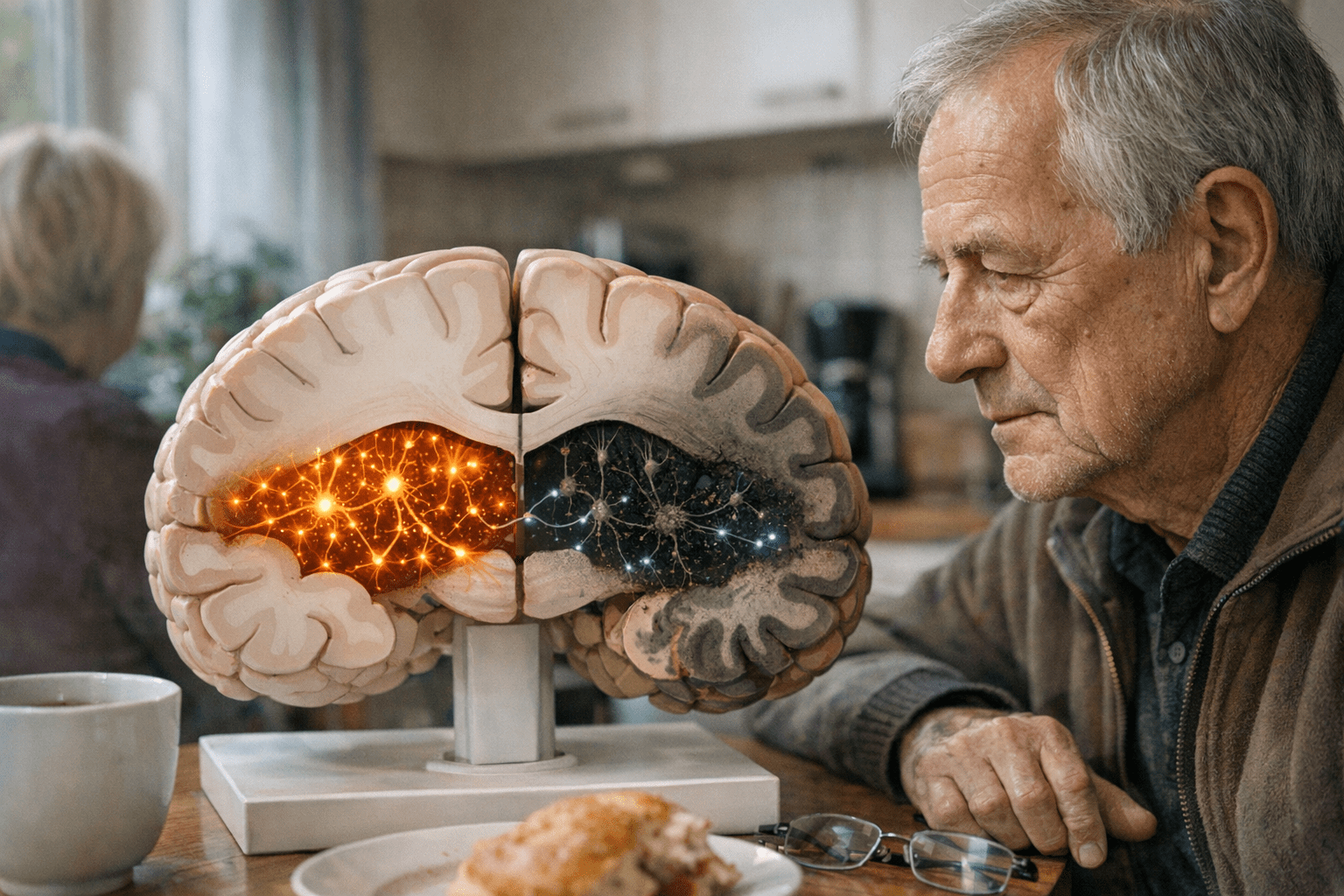 Symbolische Darstellung von Nervenzellenverlust bei Parkinson Symbolische Darstellung von Nervenzellenverlust bei Parkinson