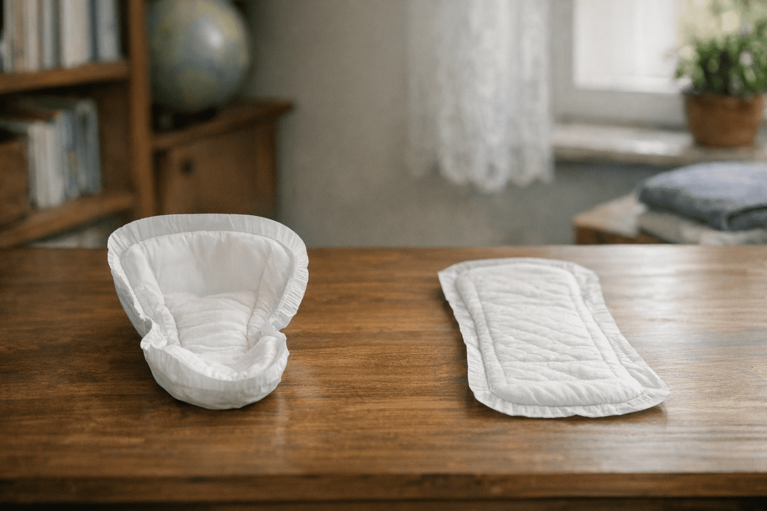 inkontinenzeinlage für männer und unisex-modell nebeneinander inkontinenzeinlage für männer und unisex-modell nebeneinander