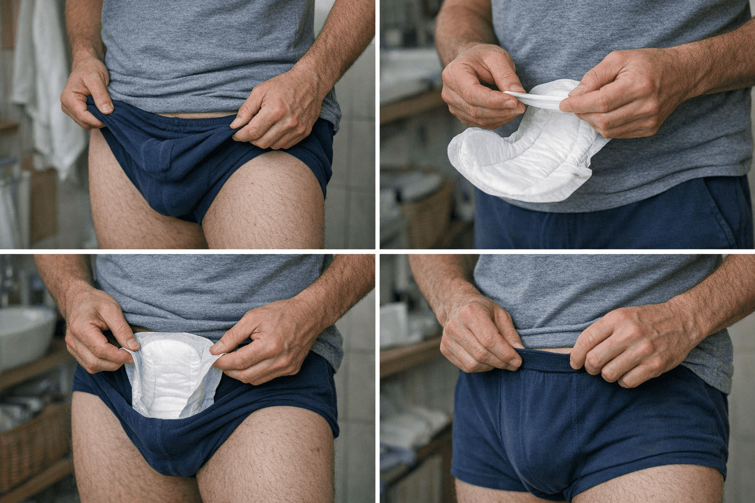 anwendung einer inkontinenzeinlage für männer schritt für schritt anwendung einer inkontinenzeinlage für männer schritt für schritt