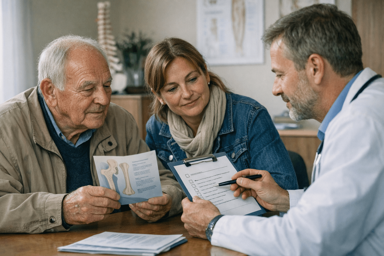 Einfühlsames Gespräch zur Osteoporose Diagnostik Einfühlsames Gespräch zur Osteoporose-Diagnostik