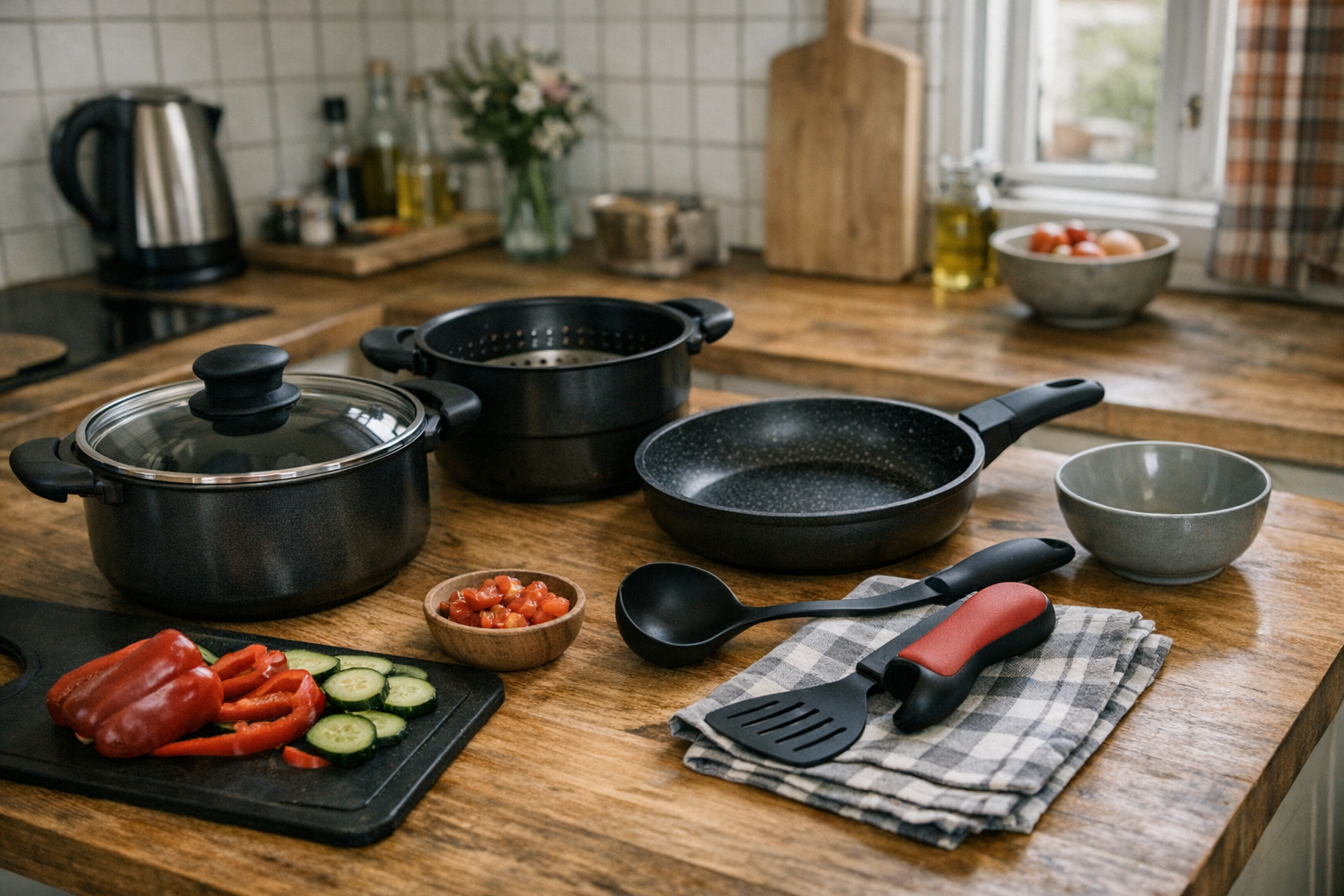 Küchenalltag mit leichten Hilfsmitteln Leichte Küchenutensilien für weniger Belastung