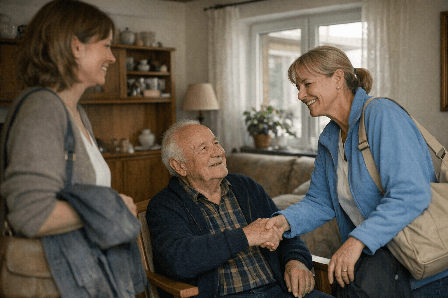 Verhinderungspflege als Entlastung für pflegende Angehörige Verhinderungspflege ermöglicht Entlastung und eine ruhige Übergabe der Betreuung