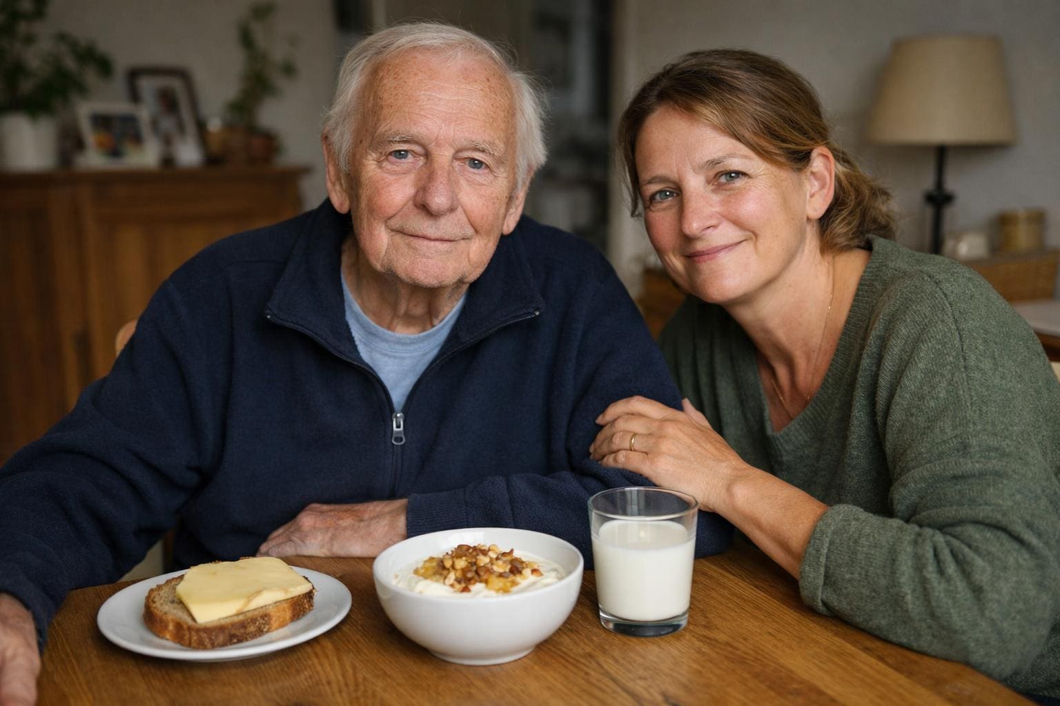 Hochkalorische Mahlzeit fuer Senioren im Alltag Hochkalorische Mahlzeit fuer untergewichtige Senioren im Alltag